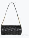 Women's Sade Small Tube Quilted Lambskin Shoulder Bag Black - SAINT LAURENT - BALAAN 2