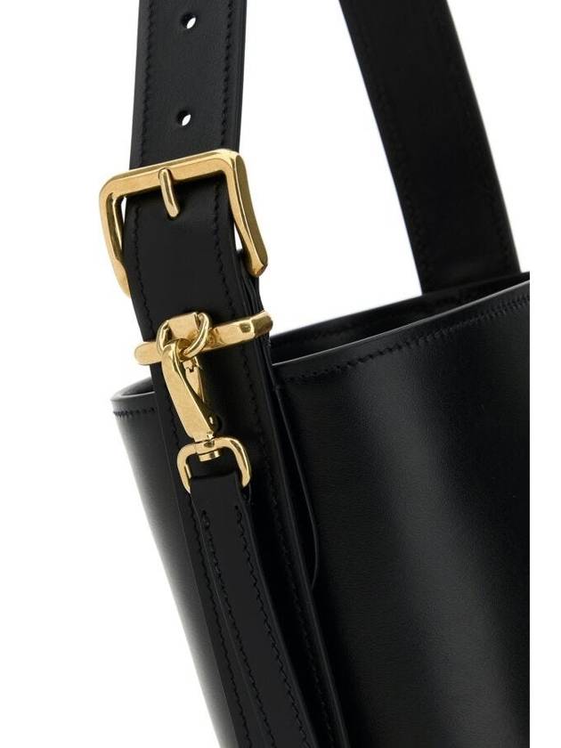 Logo Bucket Cross Bag Black - MIU MIU - BALAAN 6