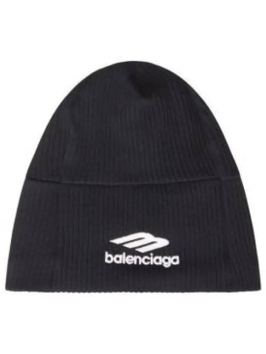 Logo Beanie Black - BALENCIAGA - BALAAN 2