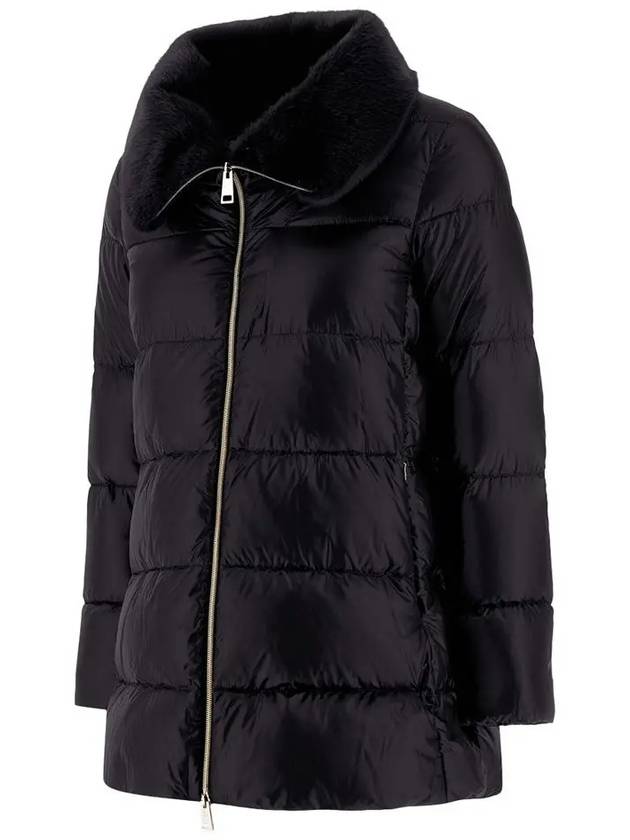 quilted fur padded jacket black PI001944D 12017Z 9300 - HERNO - BALAAN 3