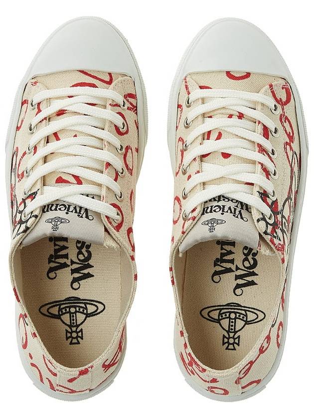 Plimsoll Cotton Low Top Sneakers Beige - VIVIENNE WESTWOOD - BALAAN 7