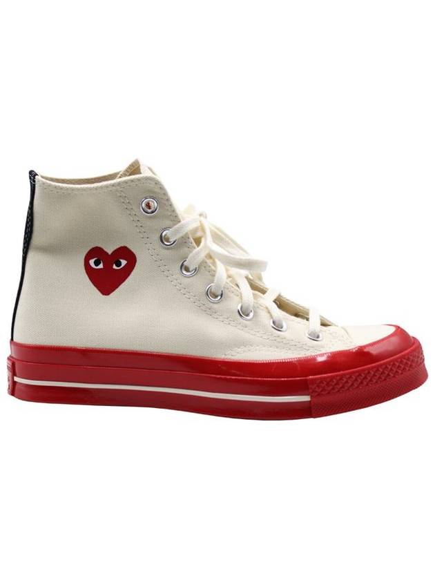 Comme Des Garçons Play Red Sun Chuck 70 In White Shoes - COMME DES GARCONS PLAY - BALAAN 1