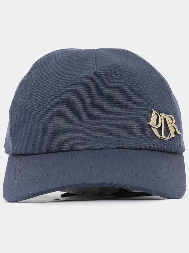 Logo Cotton Ball Cap Navy - DIOR - BALAAN 3