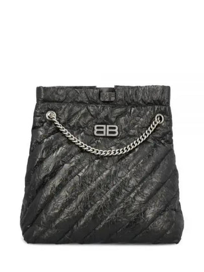 Medium Crush Quilted Tote Bag Black - BALENCIAGA - BALAAN 2