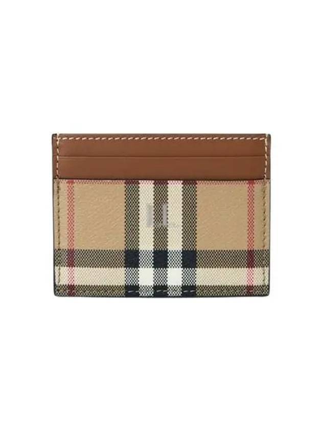 Check Card Wallet Beige - BURBERRY - BALAAN 2