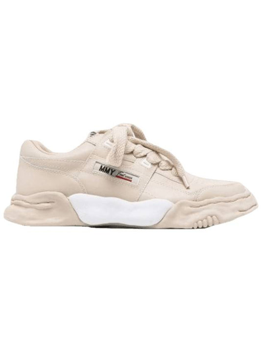 Parker OG Sole Leather Low Top Sneakers Beige - MAISON MIHARA YASUHIRO - BALAAN 1