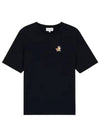 Speedy Fox Patch Comfort Short Sleeve T Shirt Black - MAISON KITSUNE - BALAAN 2