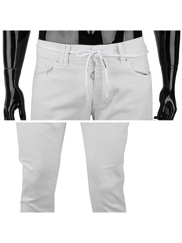 Men's Regular Skinny Jeans White - OFF WHITE - BALAAN 4