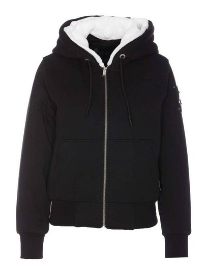 Classic Bunny Zip Up Hoodie White Black - MOOSE KNUCKLES - BALAAN 2