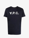 Men's short sleeve t-shirt dark navy COBQXH26943 - A.P.C. - BALAAN 1