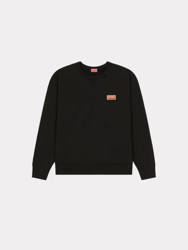 K Crest Classic Fit Cotton Sweatshirt Black - KENZO - BALAAN 2