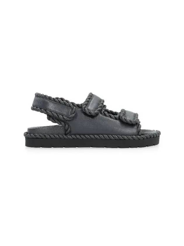 Jack Flat Sandals Ardoise - BOTTEGA VENETA - BALAAN 3