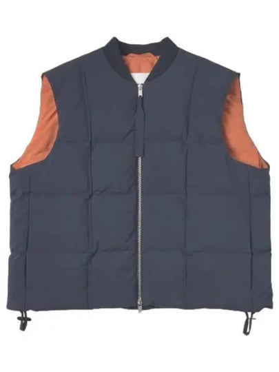 Women's Zipper Down Vest Navy - JIL SANDER - BALAAN 2