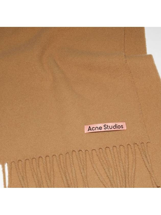 Studios Skinny Wool Muffler Light Brown - ACNE STUDIOS - BALAAN.