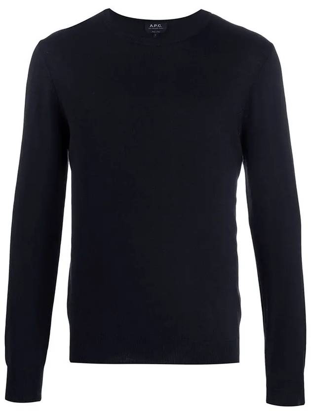 King Merino Wool Knit Top Dark Navy - A.P.C. - BALAAN 3