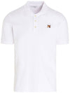 Fox Head Patch Classic Polo Shirt White - MAISON KITSUNE - BALAAN 1