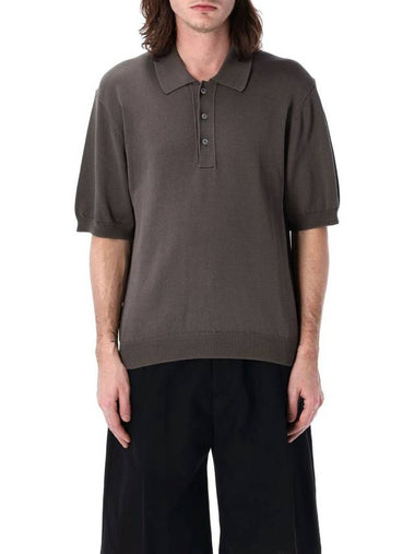 Studio Nicholson Knitted Polo Shirt - STUDIO NICHOLSON - BALAAN 1