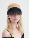 Jane Straw Ball Cap Black - BROWN HAT - BALAAN 2