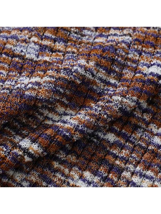 Multicolor ribbed crop knit multinavy - NOIRER FOR WOMEN - BALAAN 6