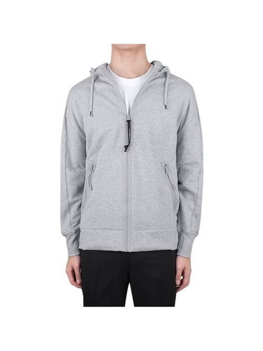 Diagonal Raised Fleece Goggle Hooded Jacket Grey - CP COMPANY - BALAAN 1