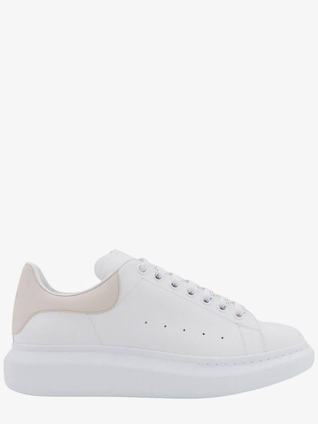 Oversized Leather Low Top Sneakers White - ALEXANDER MCQUEEN - BALAAN 1