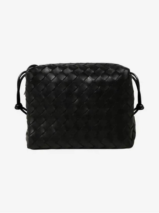 Intrecciato Leather Mini Cross Bag Black - BOTTEGA VENETA - BALAAN 2