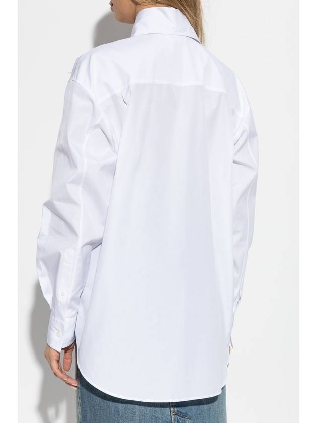 Alexander McQueen Shirt With Decorative Collar, Women's, White - ALEXANDER MCQUEEN - BALAAN 4