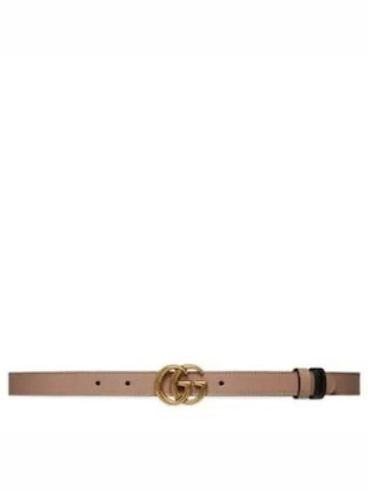 GG Marmont Reversible Thin Belt Pink Black - GUCCI - BALAAN 2