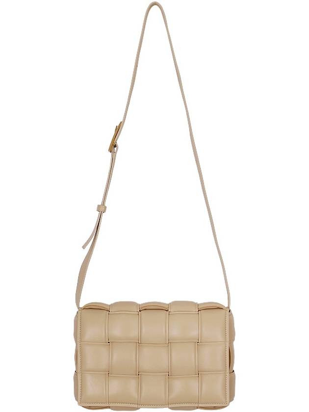 Gold Padded Cassette Cross Bag Porridge - BOTTEGA VENETA - BALAAN 4