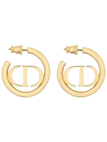 30 Montaigne Earrings Gold - DIOR - BALAAN 1