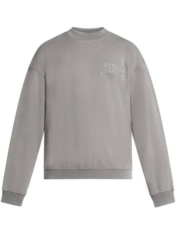 Logo Embroided Sweatshirt Grey - LACOSTE - BALAAN 1