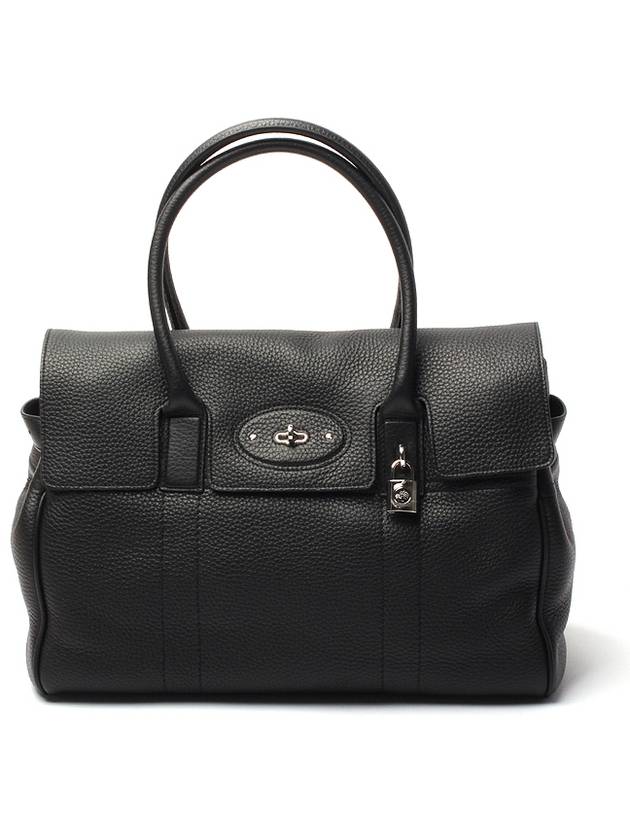 Bayswater Heavy Grain Shoulder Bag Black - MULBERRY - BALAAN 2