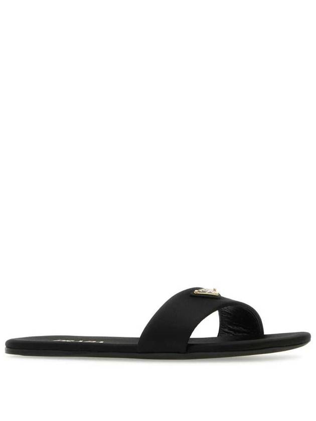 Leather Slippers Black - PRADA - BALAAN 3