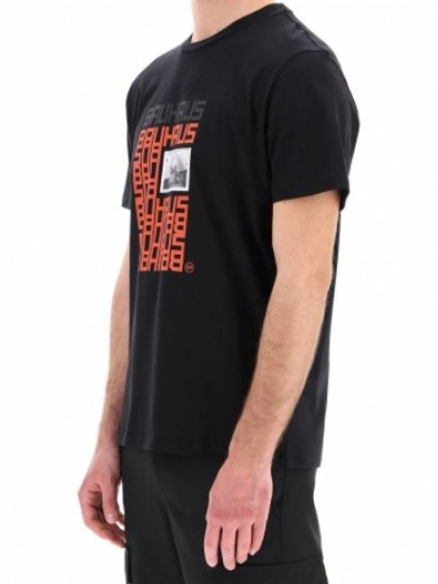 Men's Short Sleeve TShirt Black PBJT917A Q539S - NEIL BARRETT - BALAAN 3