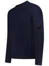 Lambswool GRS Crew Neck Knit Top Navy - CP COMPANY - BALAAN 3