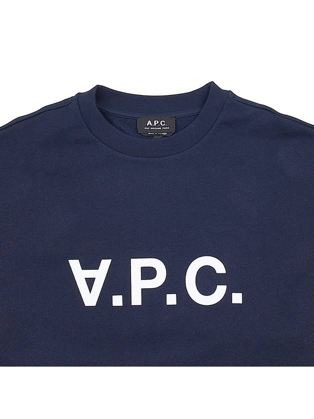 Eliot Logo Sweatshirt Navy - A.P.C. - BALAAN 4