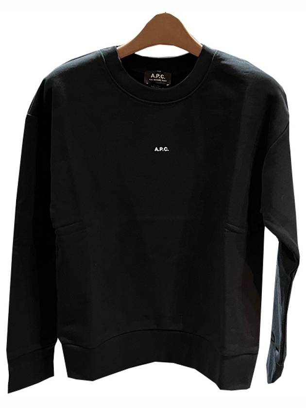 Annie Logo Crew Neck Sweatshirt Black - A.P.C. - BALAAN 3