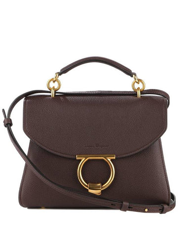 Women s MARGOT shoulder bag 21 H493 GANACHE BROWN 0758126 - SALVATORE FERRAGAMO - BALAAN 1