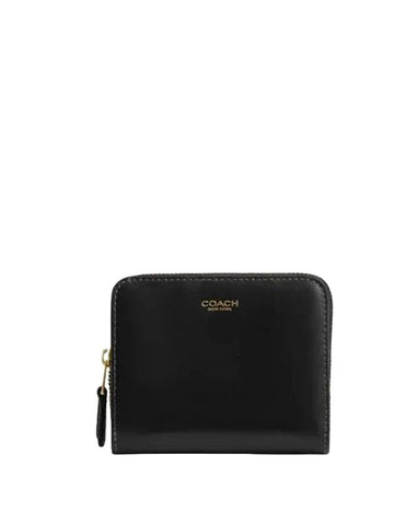 New York Billfold Half Wallet Black - COACH - BALAAN 1