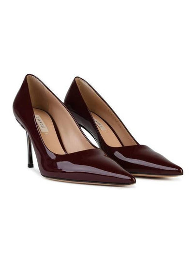 Casadei 'Superblade' Burgundy Shiny Leather Pumps - CASADEI - BALAAN 2