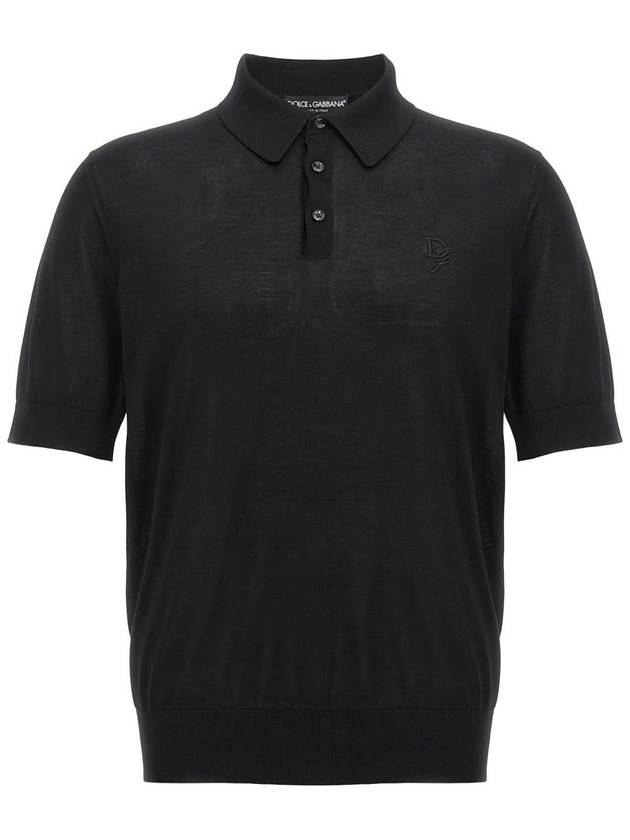 Dolce & Gabbana Knitted Polo Shirt - DOLCE&GABBANA - BALAAN 1