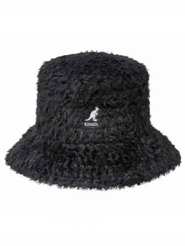 Furry braid lahinch bucket hat black cream K3589 - KANGOL - BALAAN 1