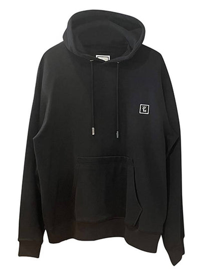 Men's Patch Back Logo Hoodie Black - WOOYOUNGMI - BALAAN 2