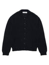 Men's Evening Polo Alpaca Cardigan Black - OUR LEGACY - BALAAN 2