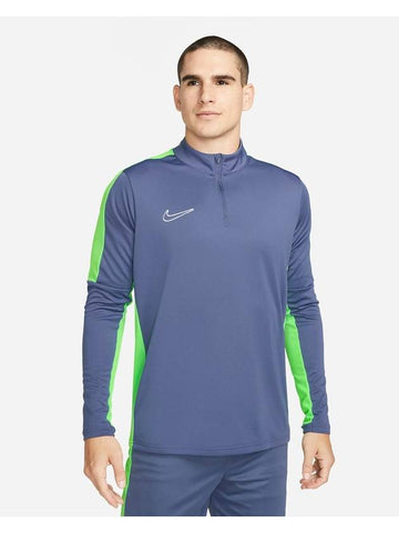 Dri Fit Academy 1 4 Zip Up Long Sleeve T-Shirt Blue - NIKE - BALAAN 1