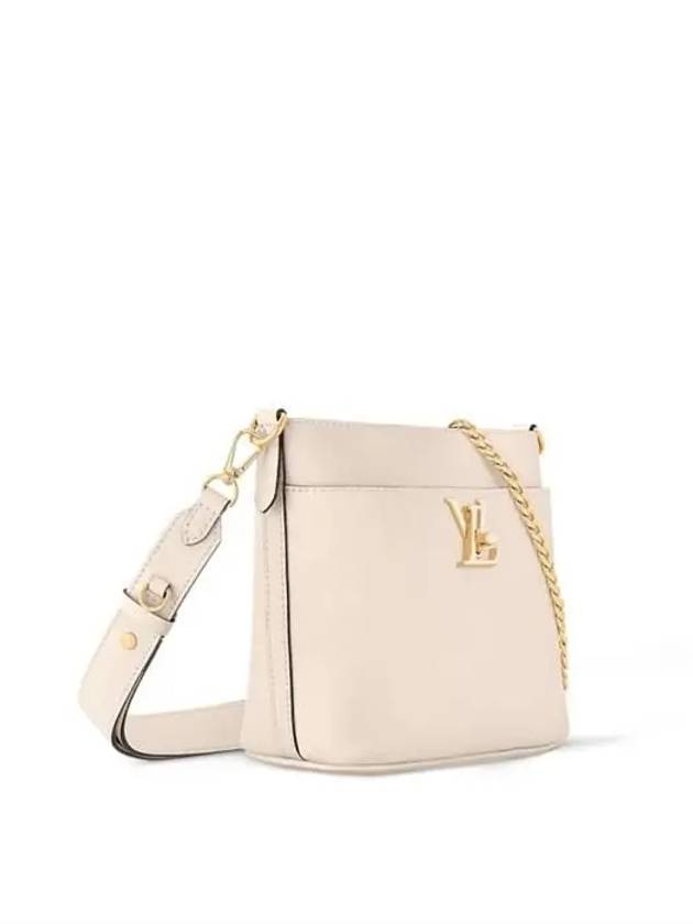 Lock And Walk Lock Me Leather Shoulder Bag Ivory - LOUIS VUITTON - BALAAN 3