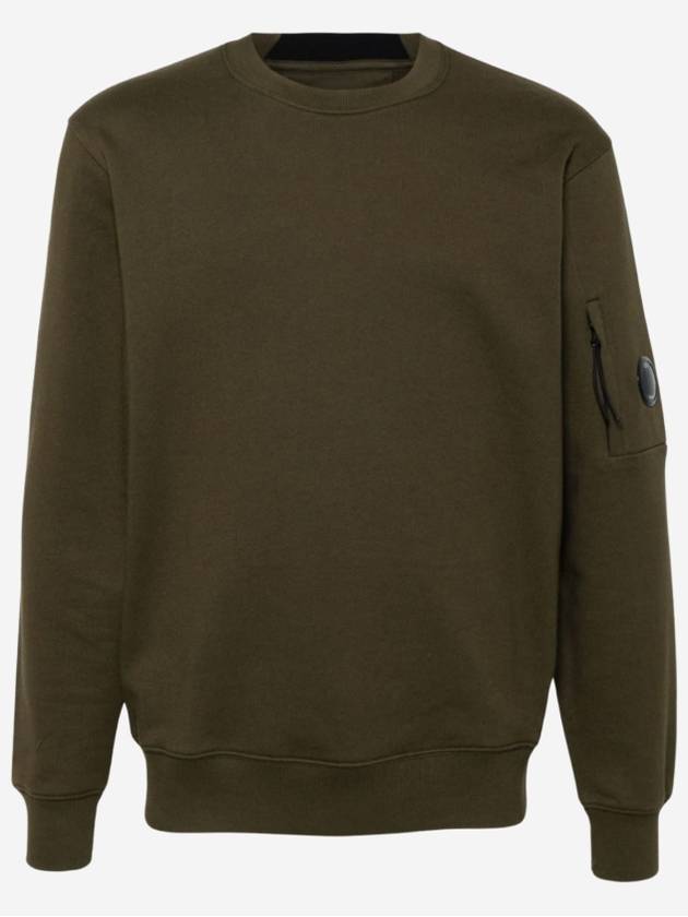 Diagonal Raised Fleece Lens Sweatshirt Ivy Green - CP COMPANY - BALAAN 2