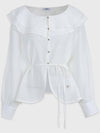 Baby's Breath Ruffle Collar Blouse Ivory - MICANE - BALAAN 6