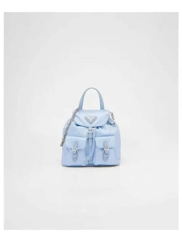 Re-Nylon Mini Backpack Light Blue - PRADA - BALAAN 1