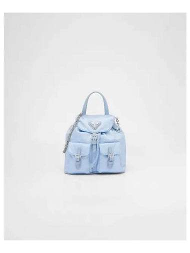 Re-Nylon Mini Backpack Light Blue - PRADA - BALAAN 1